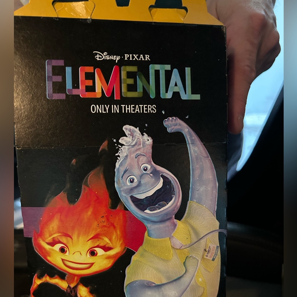 McDonald’s Toys (2) - Elemental - Clod on the Log Trike and Ember on the Wetro